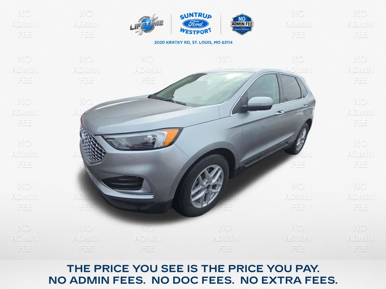 Silver Metallic 2024 Ford Edge SUV / Crossover All-Wheel Drive 8-Speed Automatic