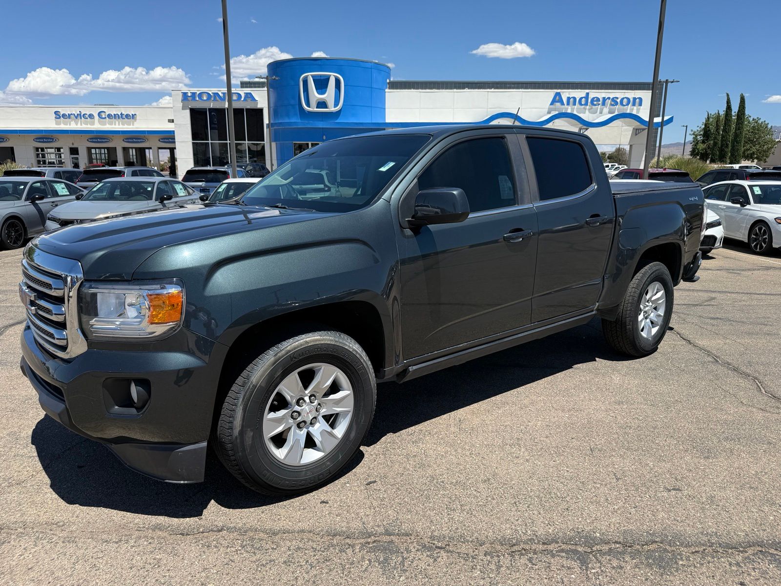 Dark Slate Metallic 2018 GMC Canyon Pickup Truck Four-Wheel Drive 8-Speed Automatic