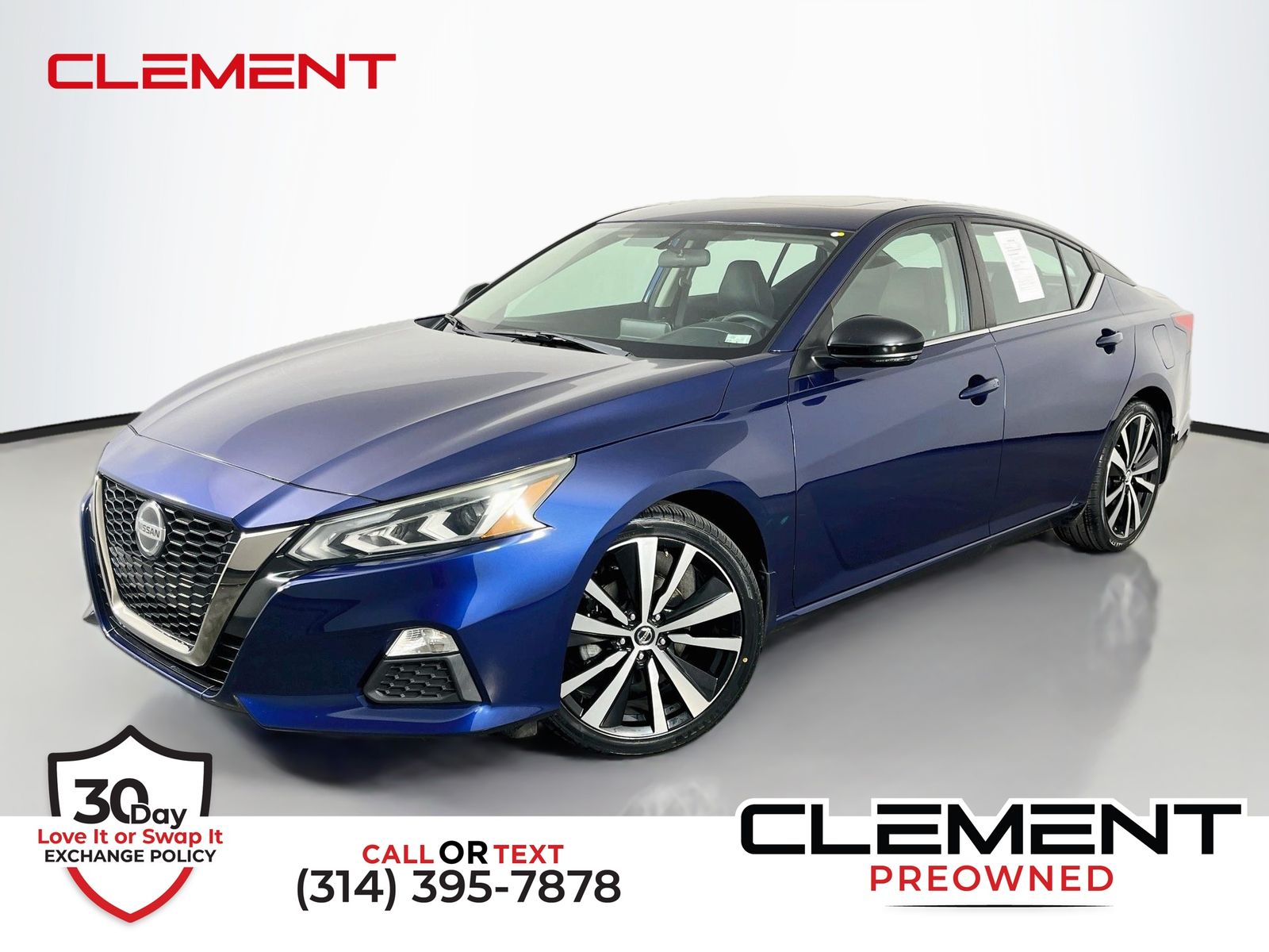Deep Blue Pearl 2019 Nissan Altima Sedan Front-Wheel Drive Continuously Variable Transmission