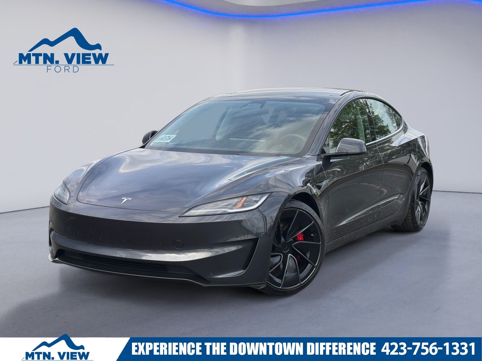 Stealth Gray 2024 Tesla Model 3 Performance AWD Sedan All-Wheel Drive 1-Speed Automatic