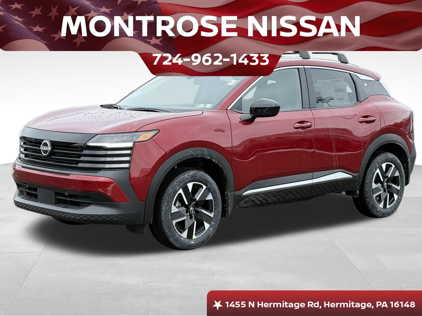 Red (Scarlet) 2026 Nissan Kicks SUV / Crossover All-Wheel Drive Continuously Variable Transmission