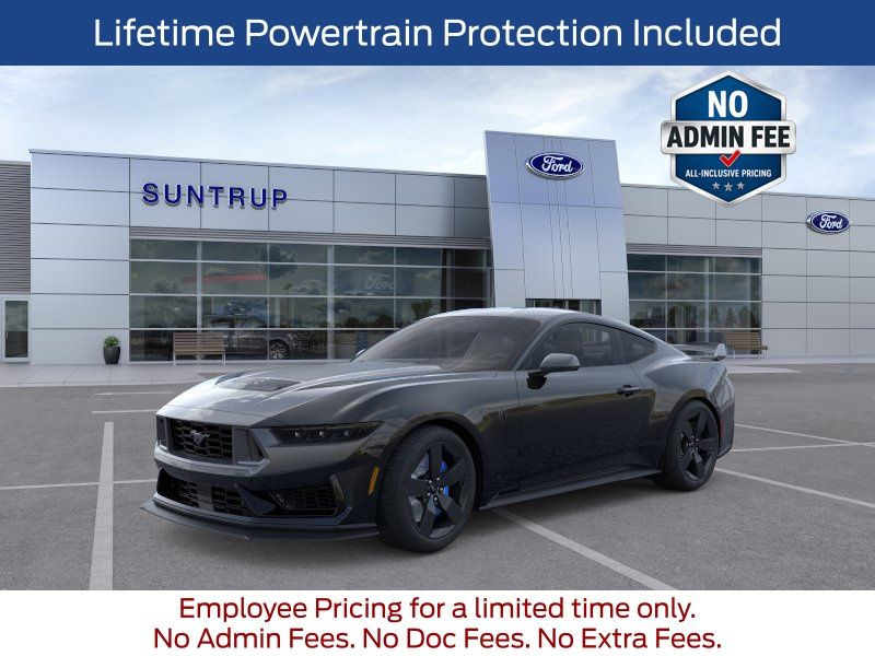Shadow Black 2025 Ford Mustang Dark Horse Fastback RWD Coupe Rear-Wheel Drive Automatic