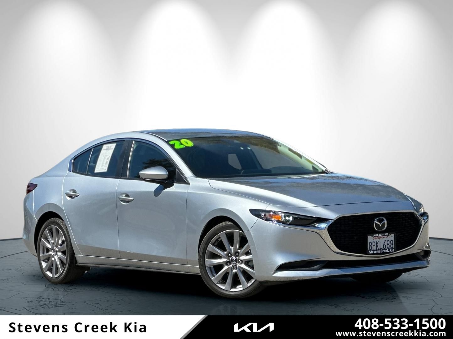 Sonic Silver Metallic 2020 Mazda MAZDA3 Sedan Front-Wheel Drive 6-Speed Automatic