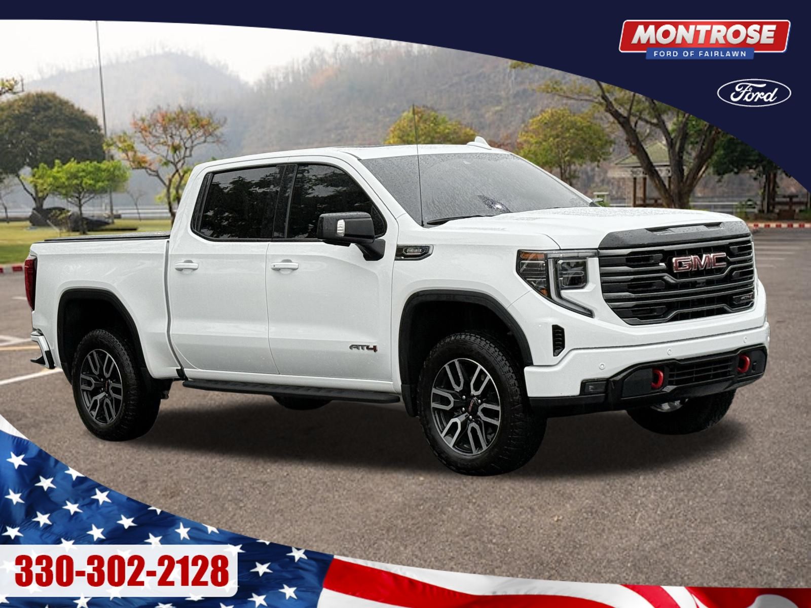 Summit White 2026 GMC Sierra 1500 Pickup Truck Four-Wheel Drive Automatic