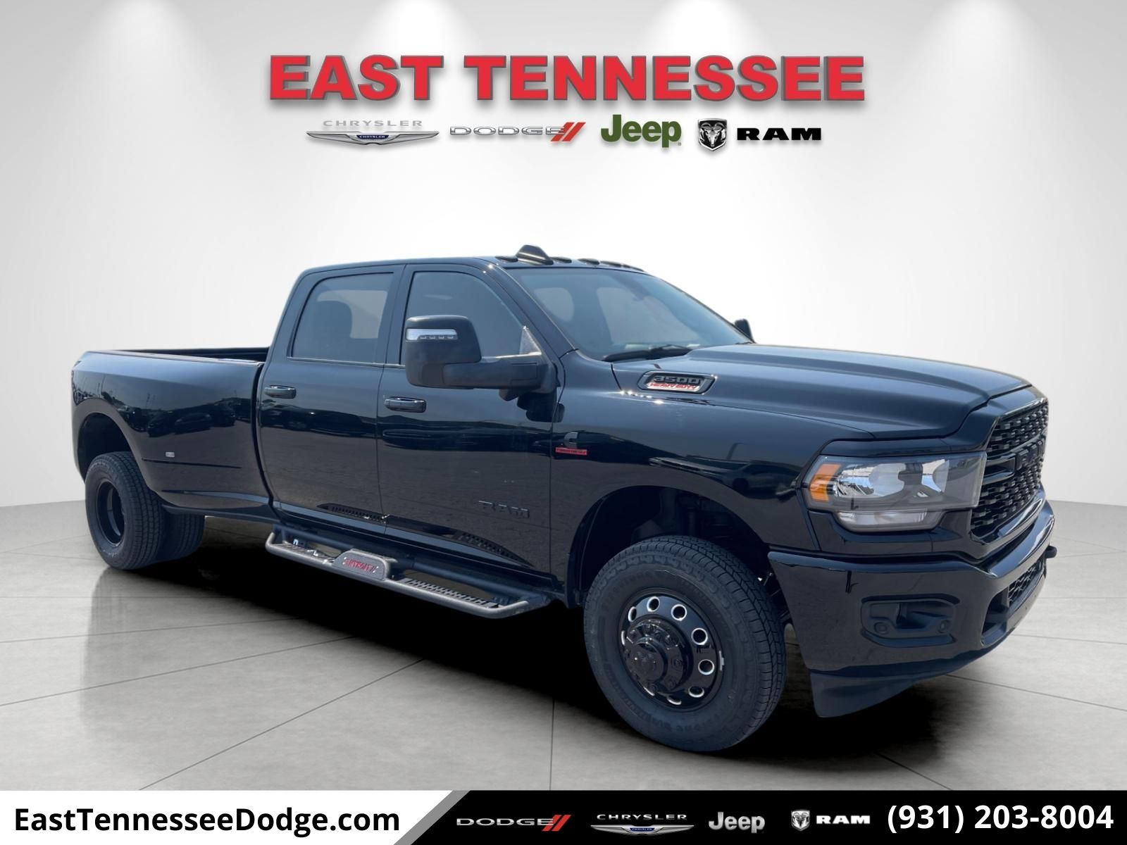 Diamond Black Crystal Pearlcoat 2024 RAM 3500 Big Horn Crew Cab LB DRW 4WD Pickup Truck Four-Wheel Drive 6-Speed Automatic