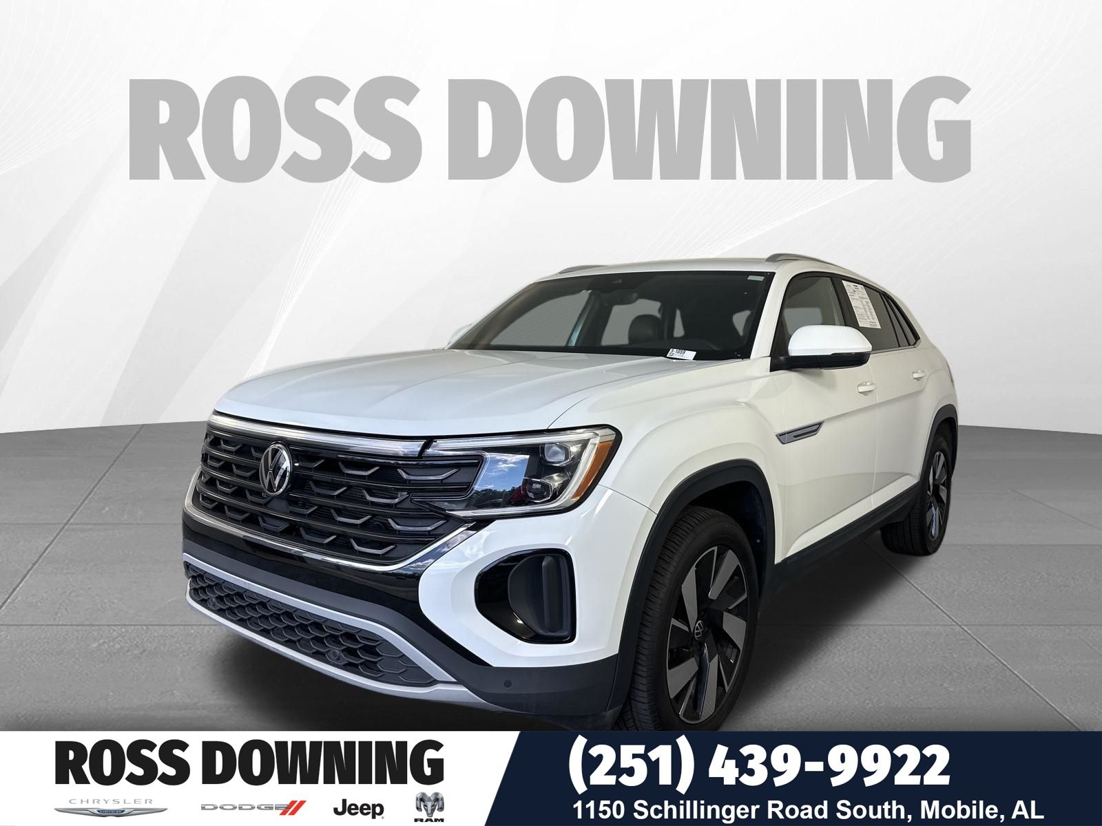 White 2024 Volkswagen Atlas Cross Sport SE FWD with Technology SUV / Crossover Front-Wheel Drive 8-Speed Automatic