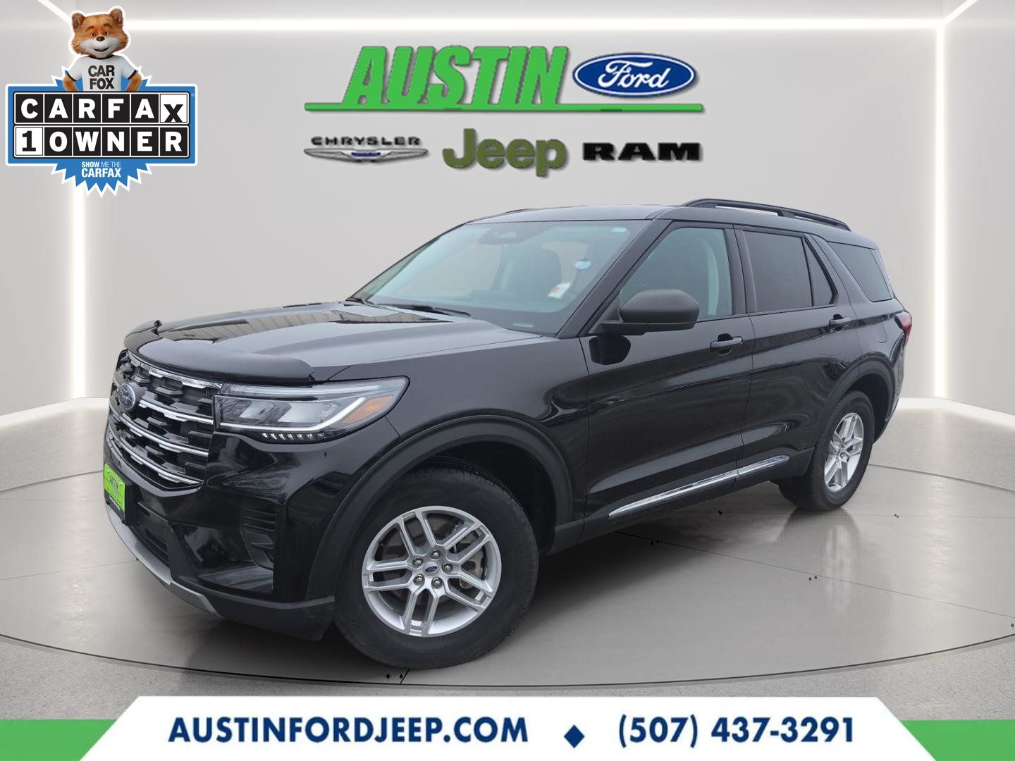 Black Metallic 2025 Ford Explorer SUV / Crossover All-Wheel Drive Automatic