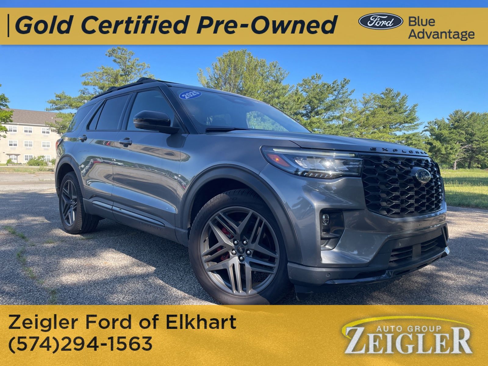 Gray Metallic 2025 Ford Explorer SUV / Crossover All-Wheel Drive Automatic