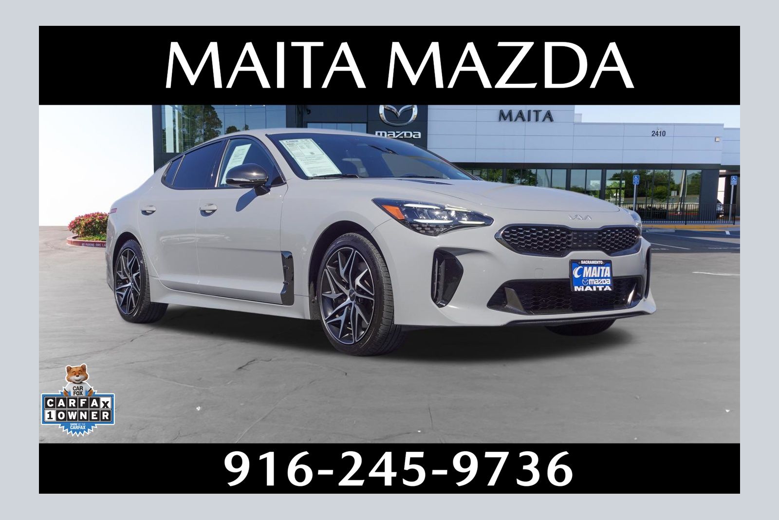 Ceramic Silver 2022 Kia Stinger Sedan Rear-Wheel Drive 8-Speed Automatic