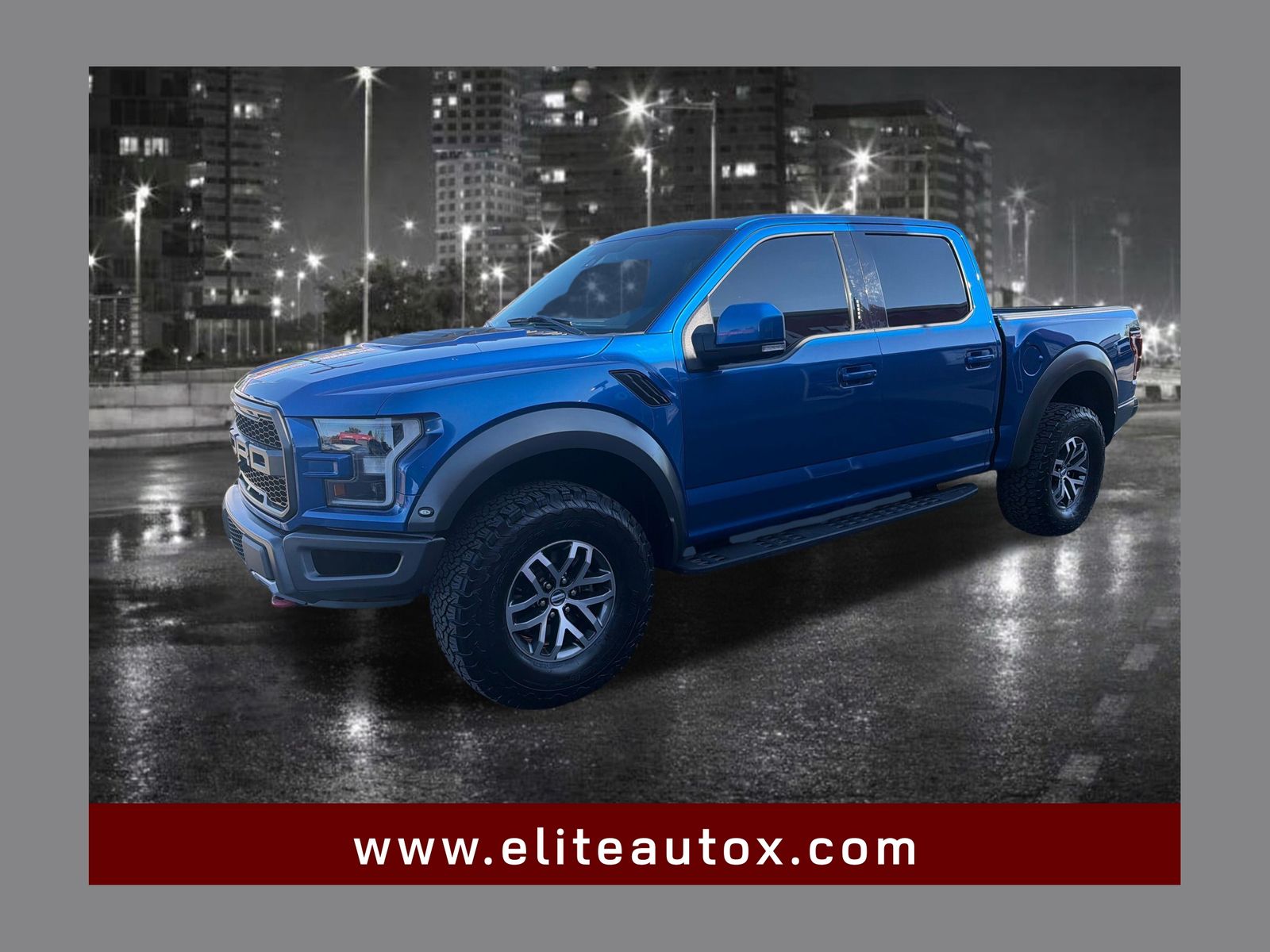 Lightning Blue 2018 Ford F-150 Pickup Truck Four-Wheel Drive Automatic