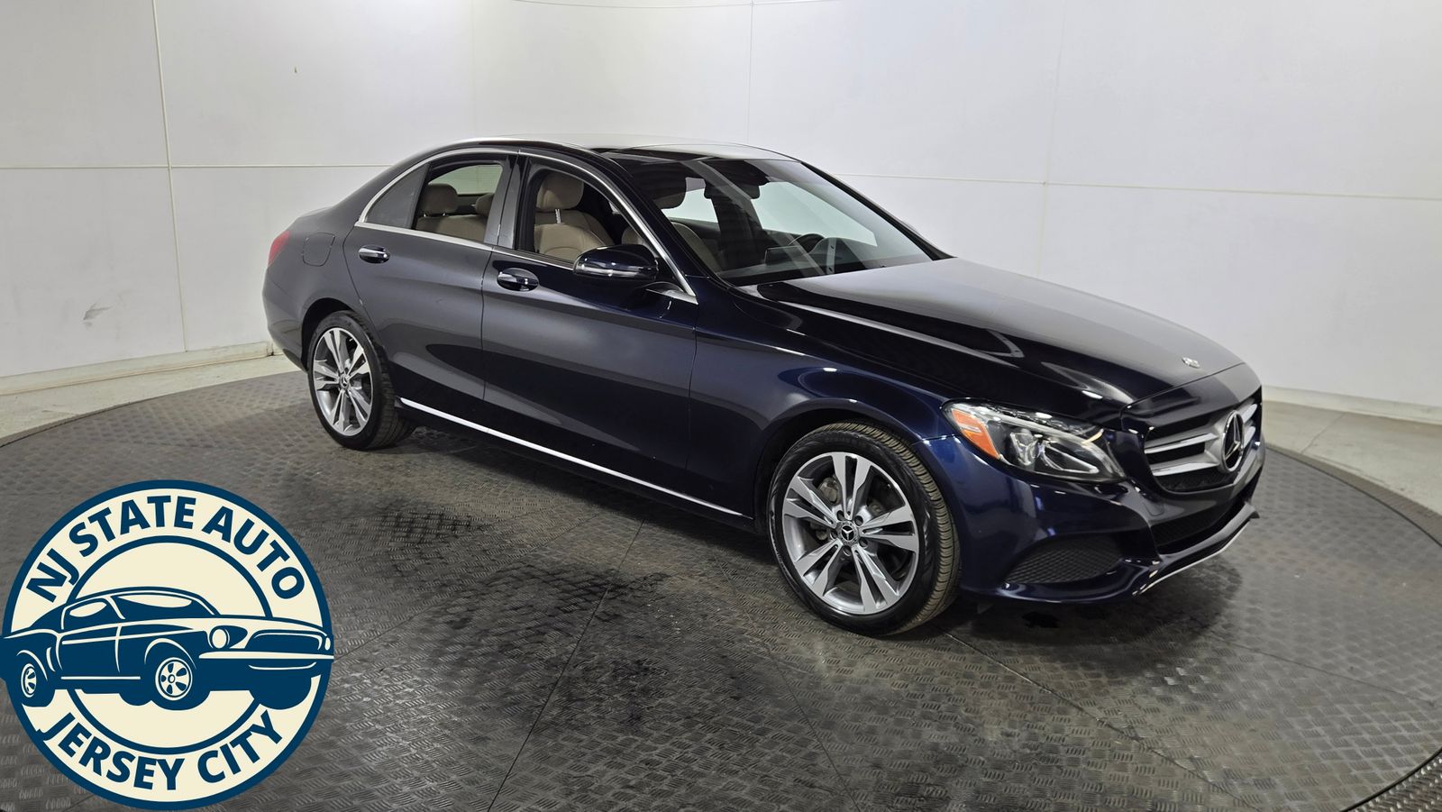 Blue 2018 Mercedes-Benz C-Class Sedan All-Wheel Drive 9-Speed Automatic