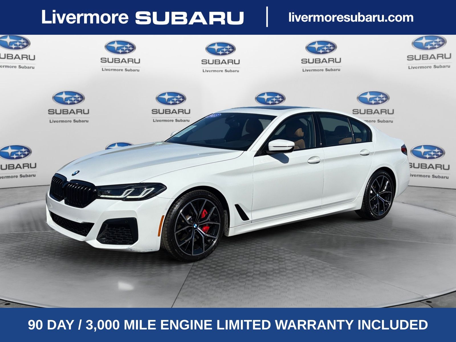 Alpine White 2023 BMW 5 Series Sedan Rear-Wheel Drive 8-Speed Automatic