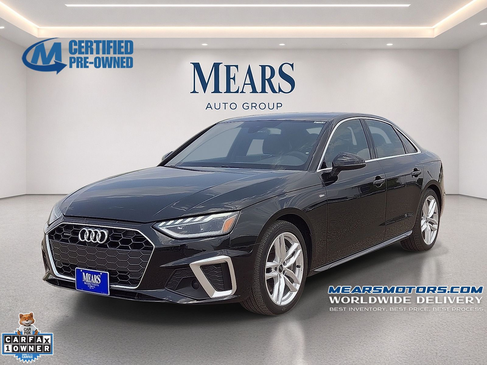 Mythos Black Metallic 2024 Audi A4 Sedan All-Wheel Drive 7-Speed Automatic