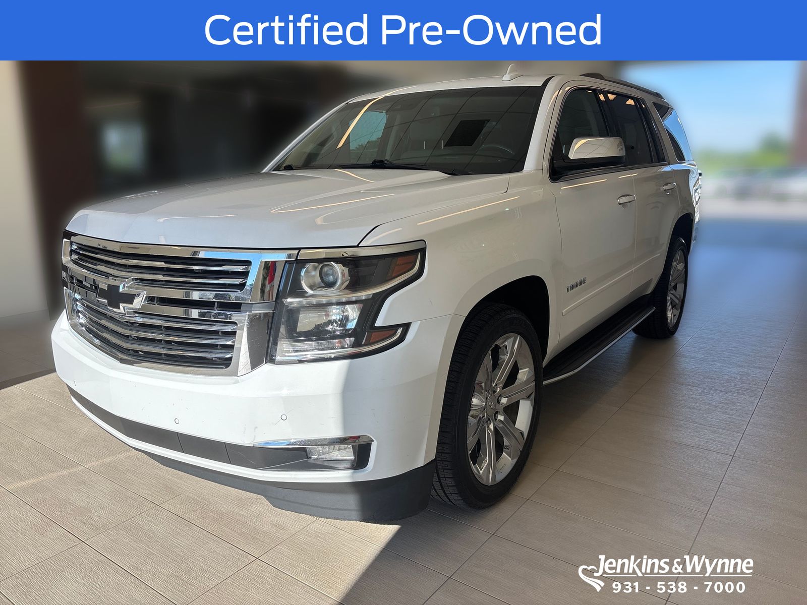 Summit White 2019 Chevrolet Tahoe Premier 4WD SUV / Crossover Four-Wheel Drive 6-Speed Automatic Overdrive