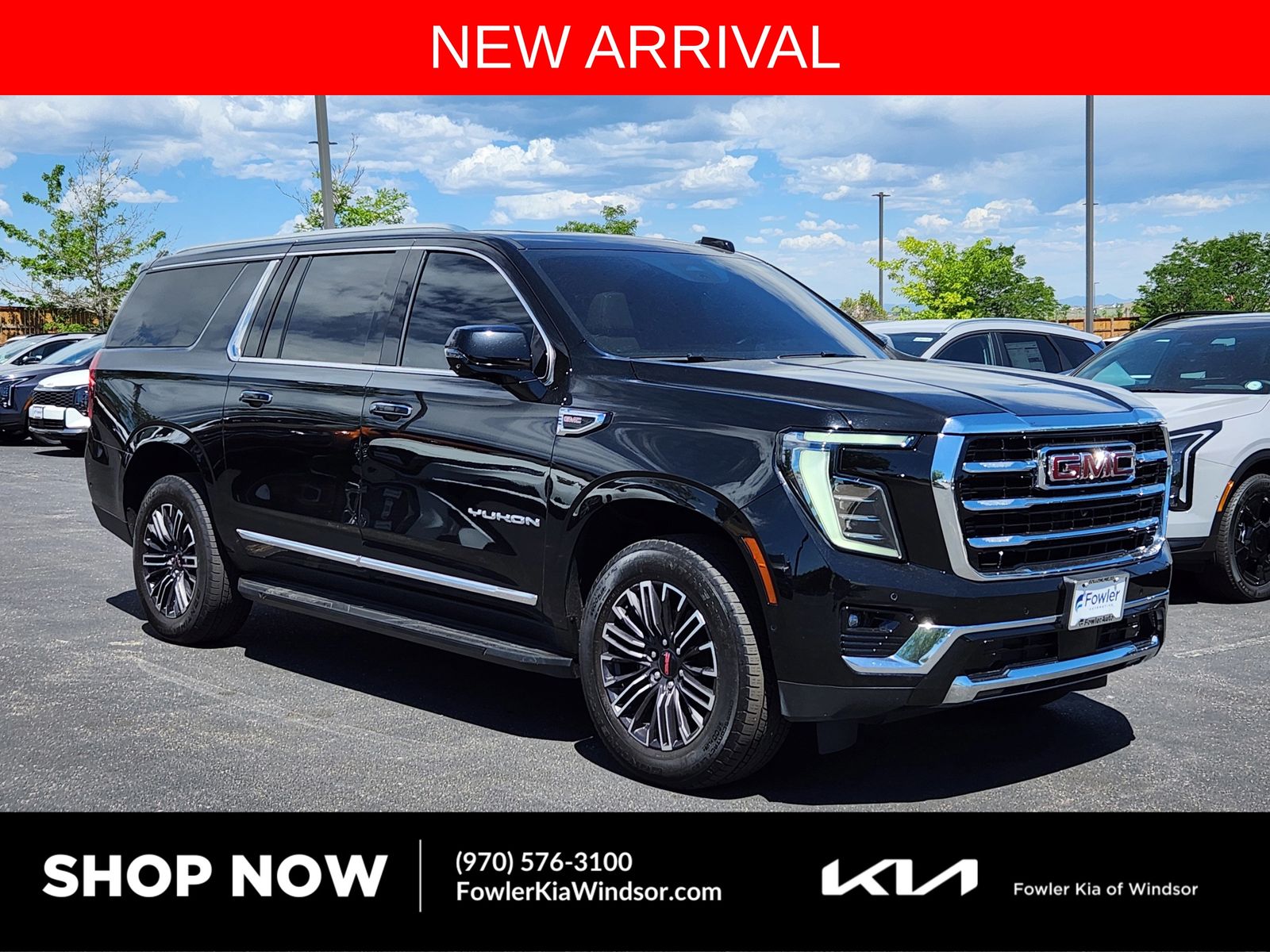 Onyx Black 2025 GMC Yukon XL Elevation 4WD SUV / Crossover Four-Wheel Drive