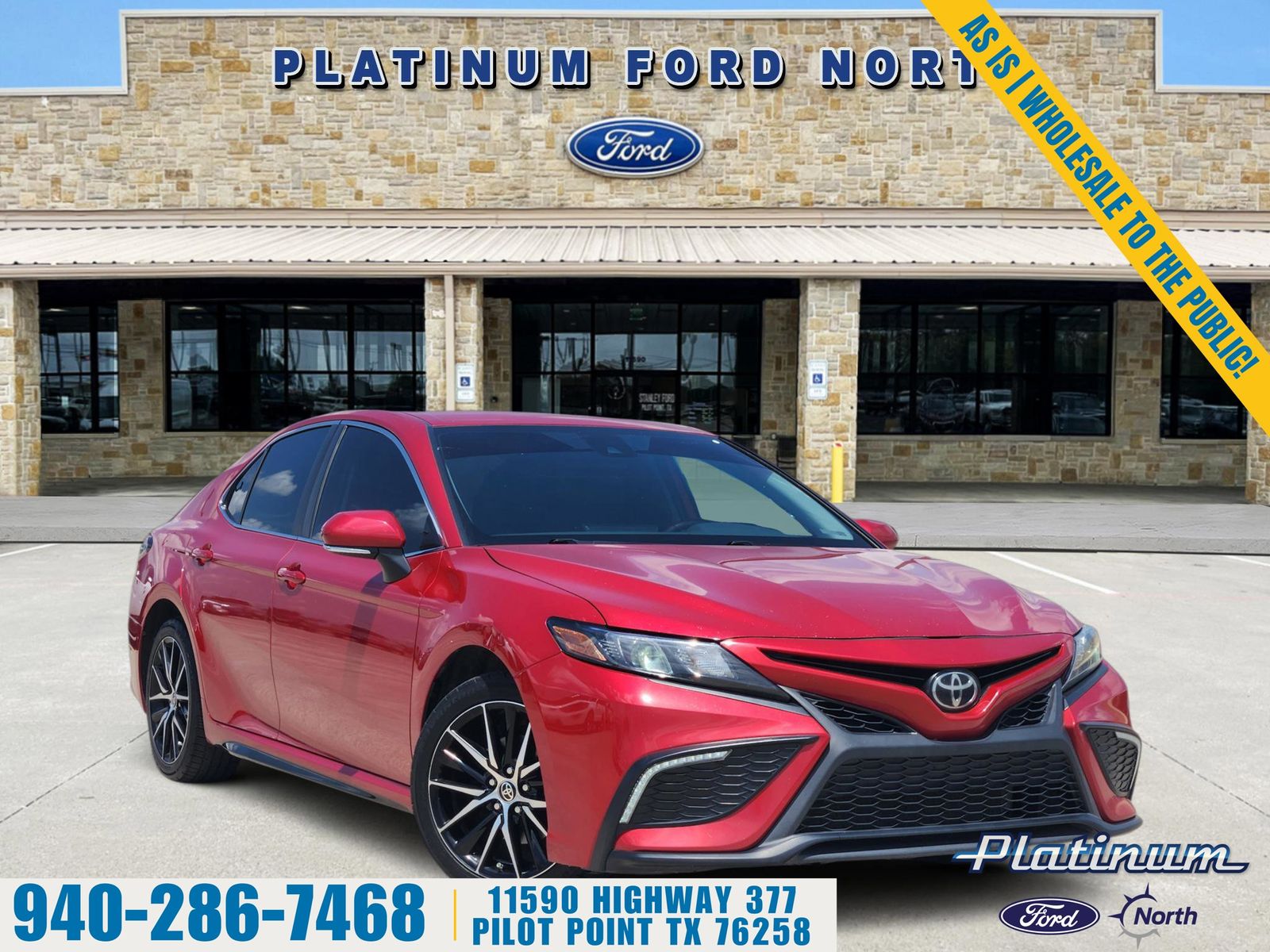 Red 2022 Toyota Camry SE FWD Sedan Front-Wheel Drive 8-Speed Automatic