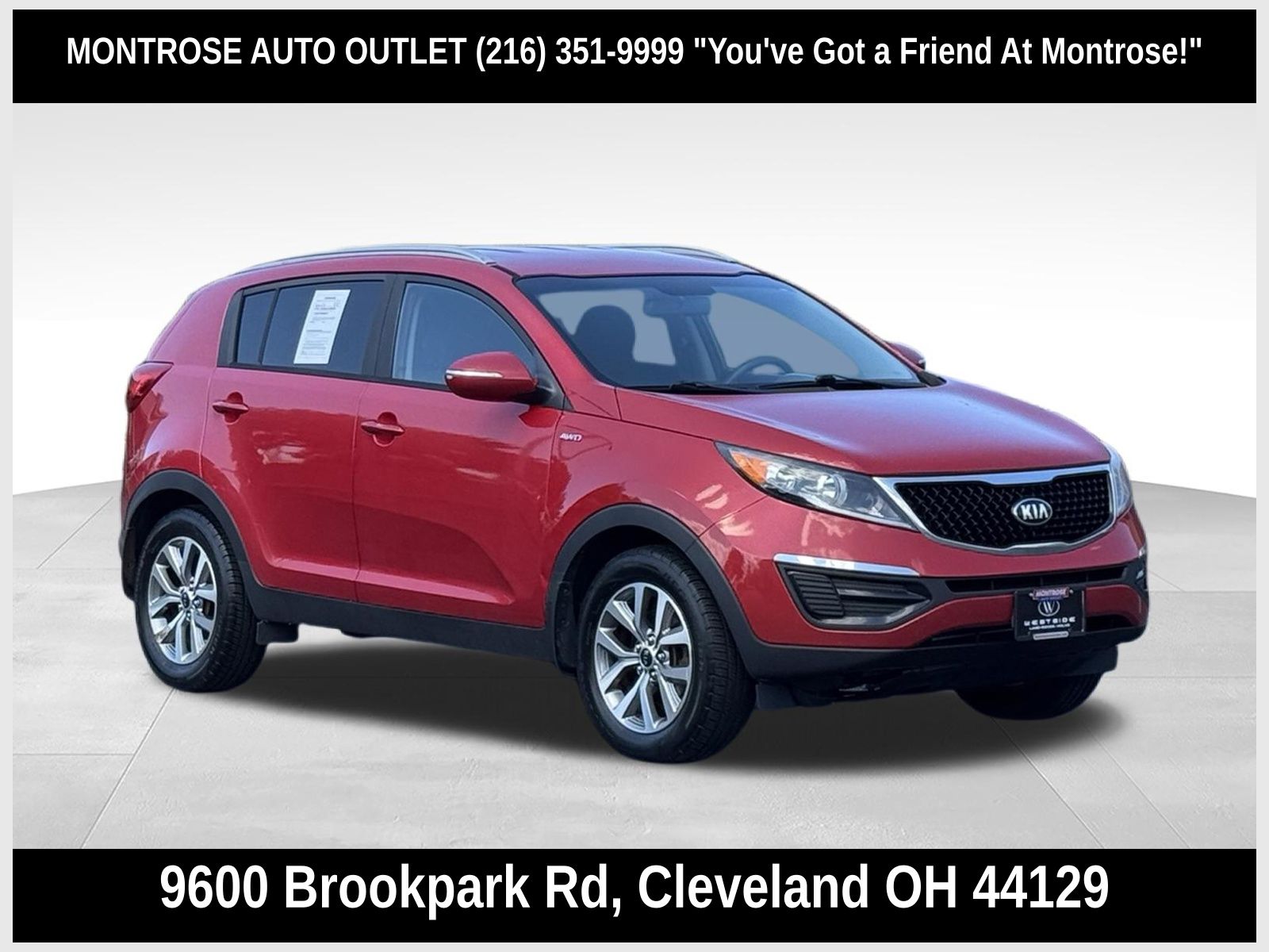 Signal Red 2015 Kia Sportage SUV / Crossover All-Wheel Drive 6-Speed Automatic