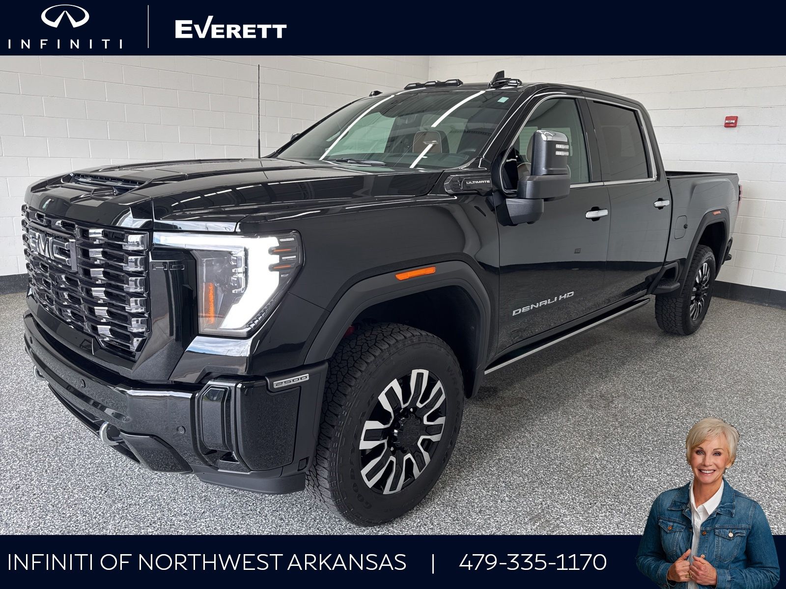 Onyx Black 2025 GMC Sierra 2500HD Pickup Truck Four-Wheel Drive Automatic