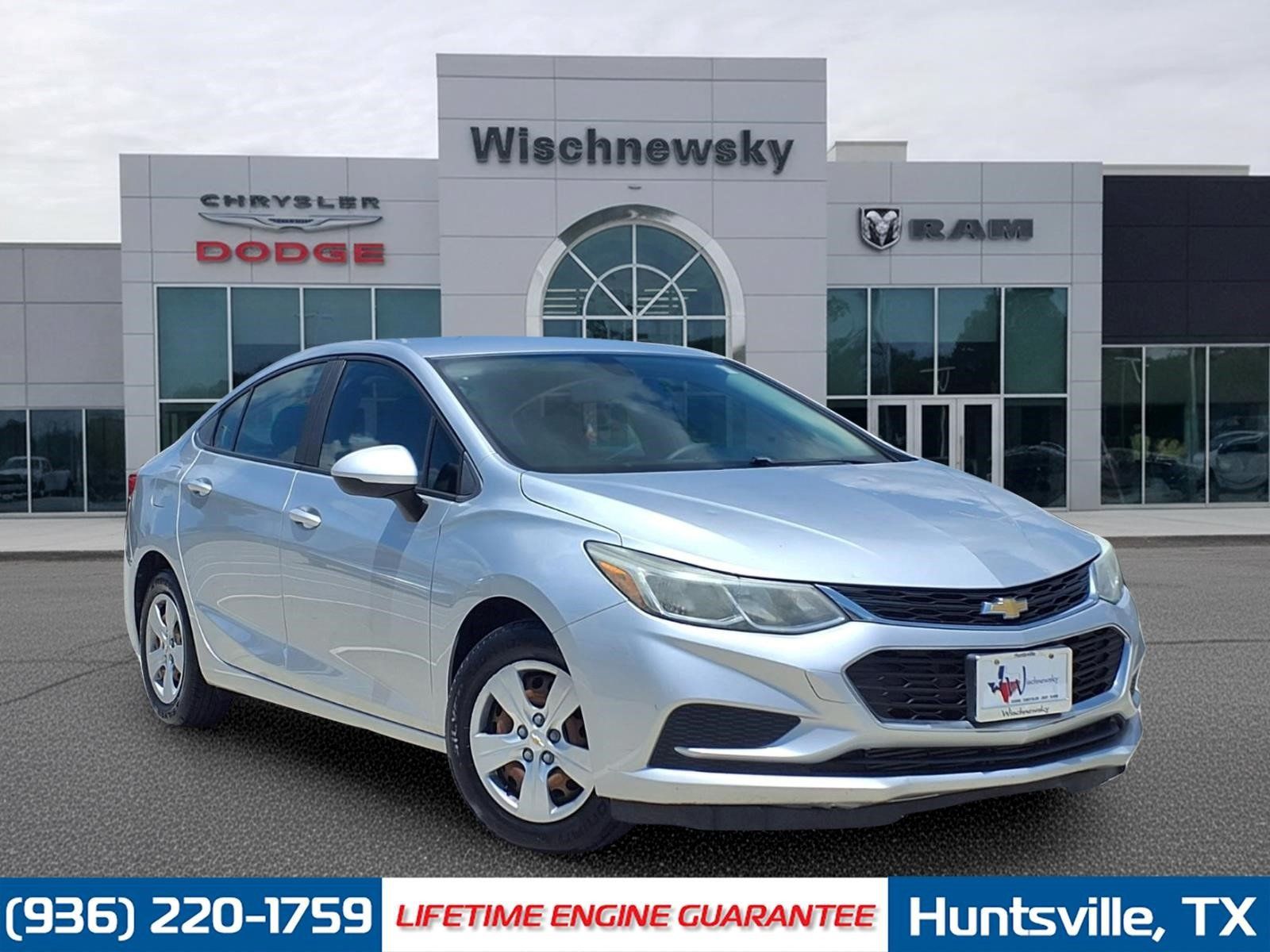 Silver Ice Metallic 2017 Chevrolet Cruze Sedan Front-Wheel Drive 6-Speed Automatic