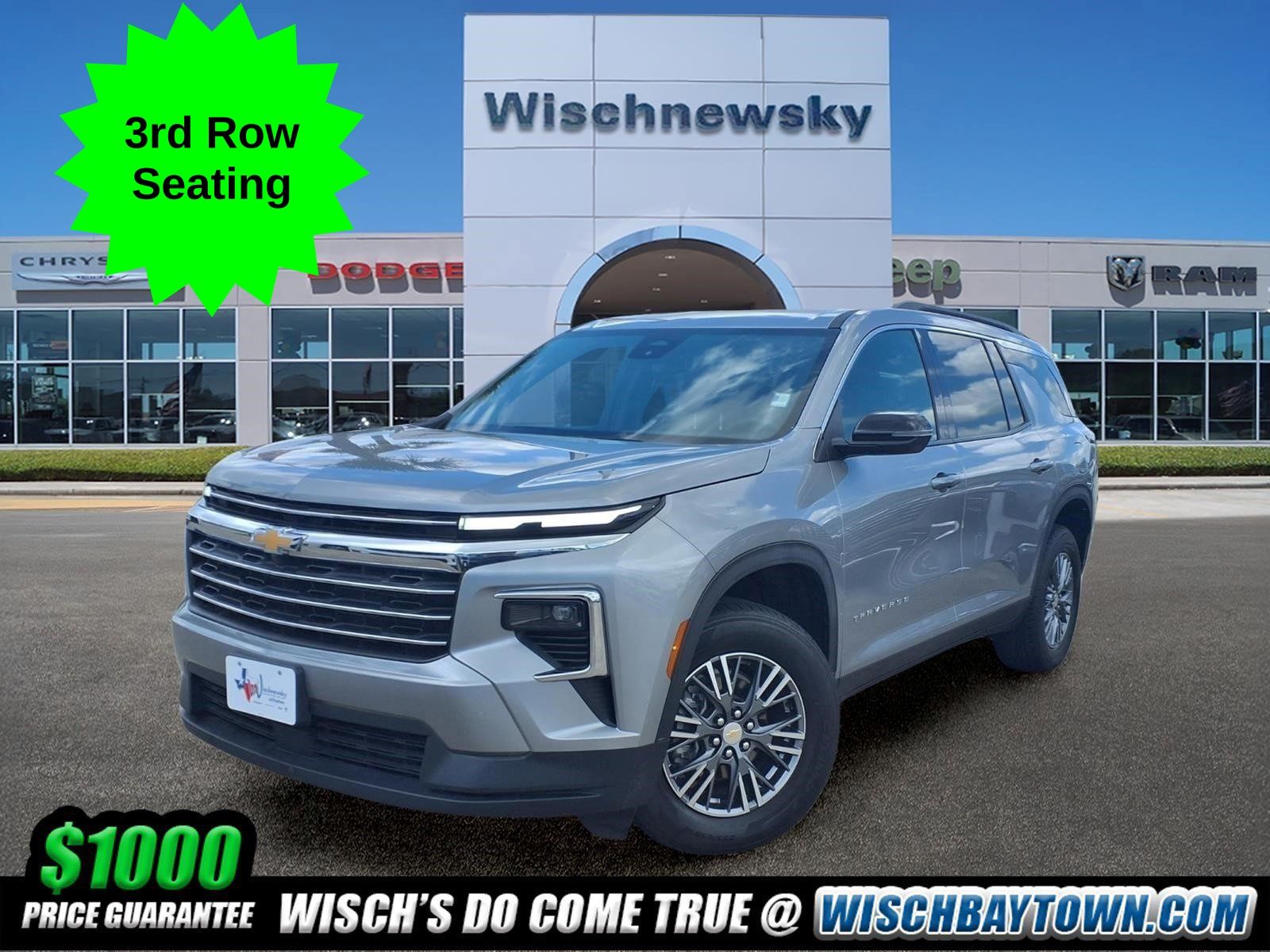 Sterling Gray Metallic 2025 Chevrolet Traverse SUV / Crossover Four-Wheel Drive 8-Speed Automatic