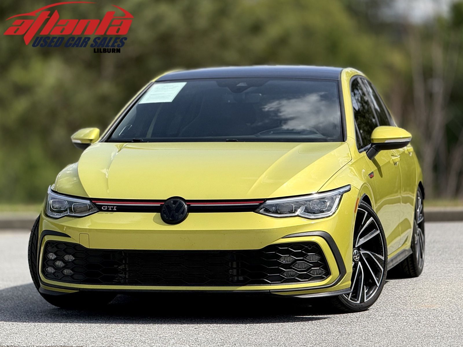 Yellow Metallic 2022 Volkswagen Golf GTI 2.0T Autobahn FWD Hatchback Front-Wheel Drive 6-Speed Manual