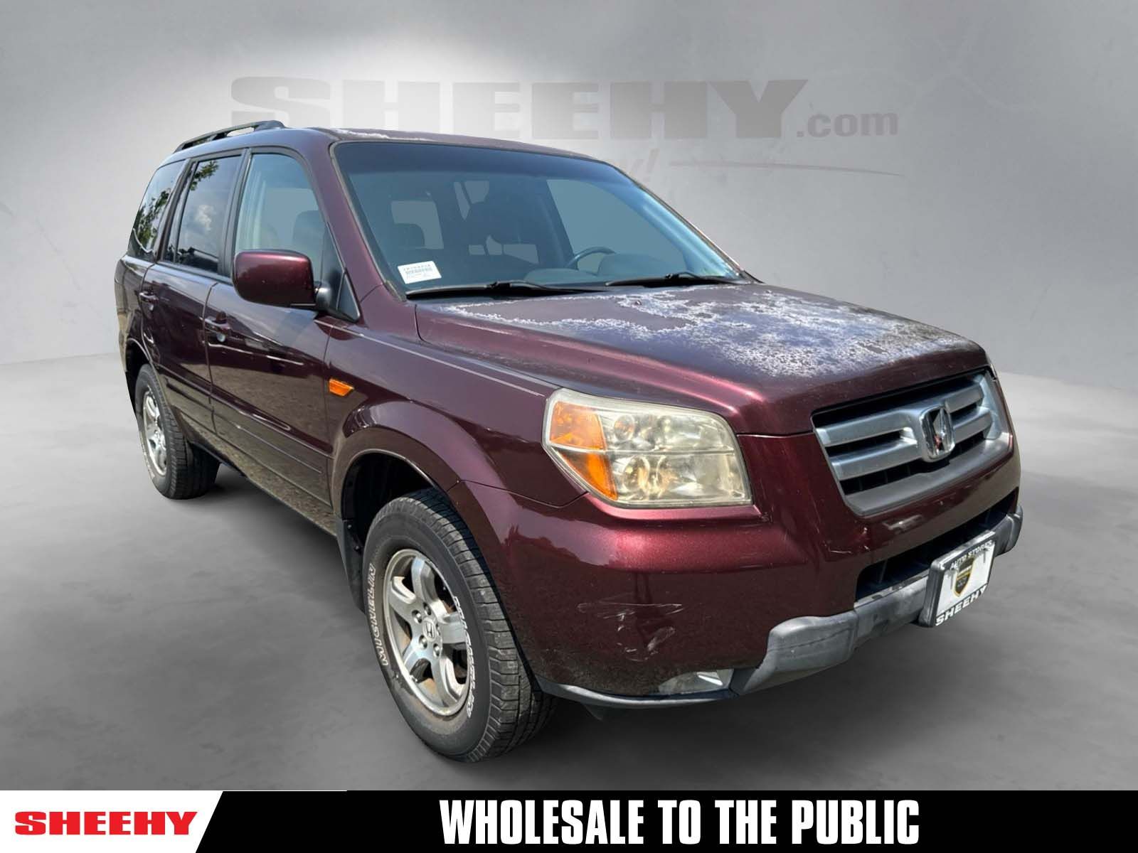 Dark Cherry Pearl 2008 Honda Pilot SUV / Crossover Four-Wheel Drive 5-Speed Automatic