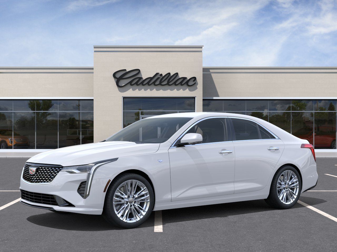 2026 Cadillac CT4 Premium Luxury White at Ross Downing Buick GMC