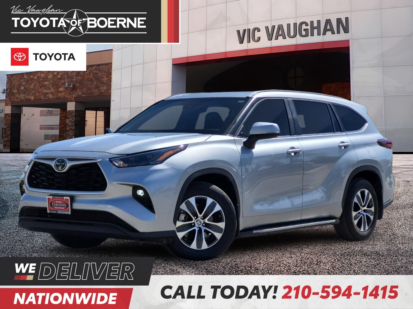 Celestial Silver Metallic 2024 Toyota Highlander SUV / Crossover All-Wheel Drive 8-Speed Automatic