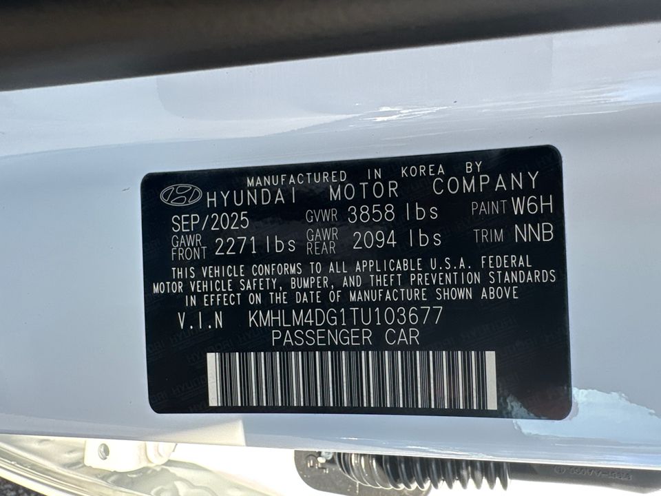 New 2026 White Hyundai SEL Sport image 31