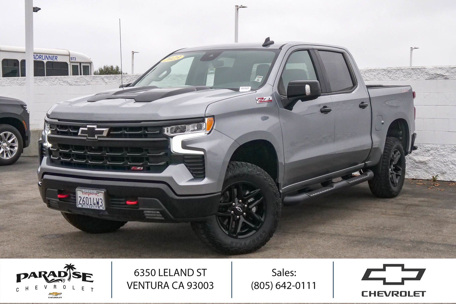 Sterling Gray Metallic 2023 Chevrolet Silverado 1500 Pickup Truck Four-Wheel Drive Automatic