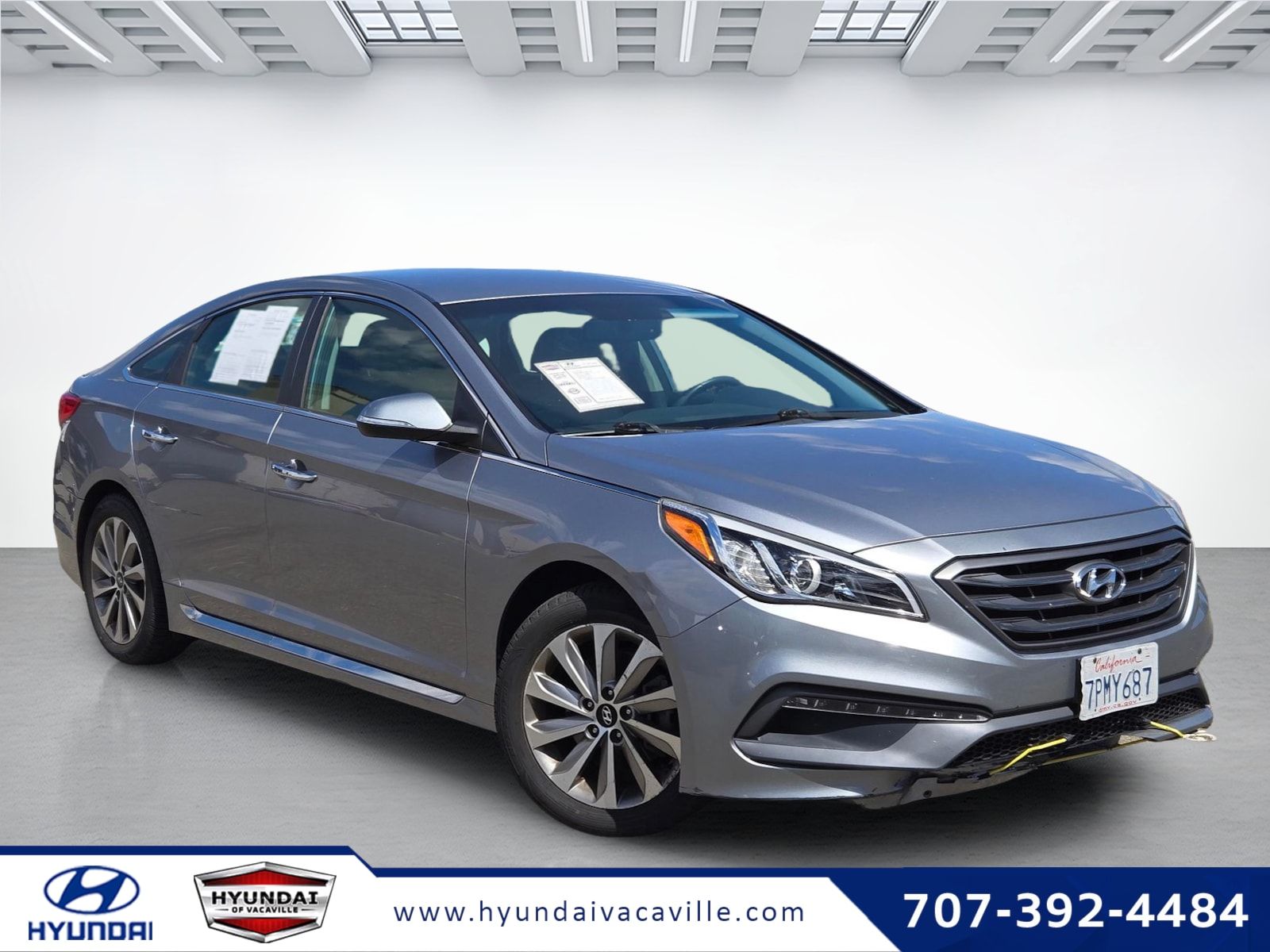 Shale Gray Metallic 2015 Hyundai Sonata Sedan Front-Wheel Drive 6-Speed Automatic