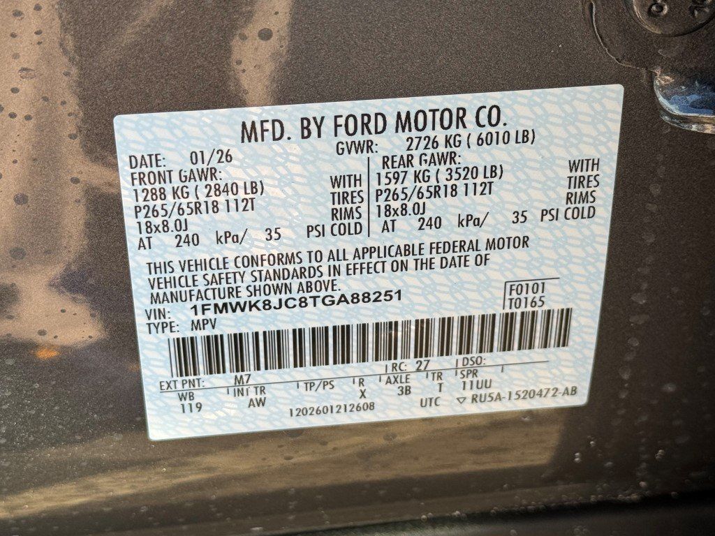 New 2026 Carbonized Gray Metallic Ford Tremor image 33