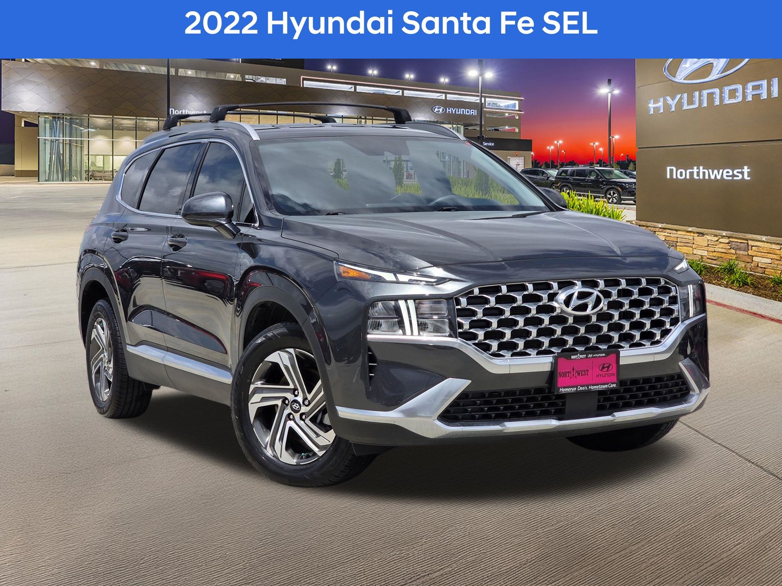 Gray 2022 Hyundai Santa Fe SEL FWD SUV / Crossover Front-Wheel Drive 8-Speed Automatic