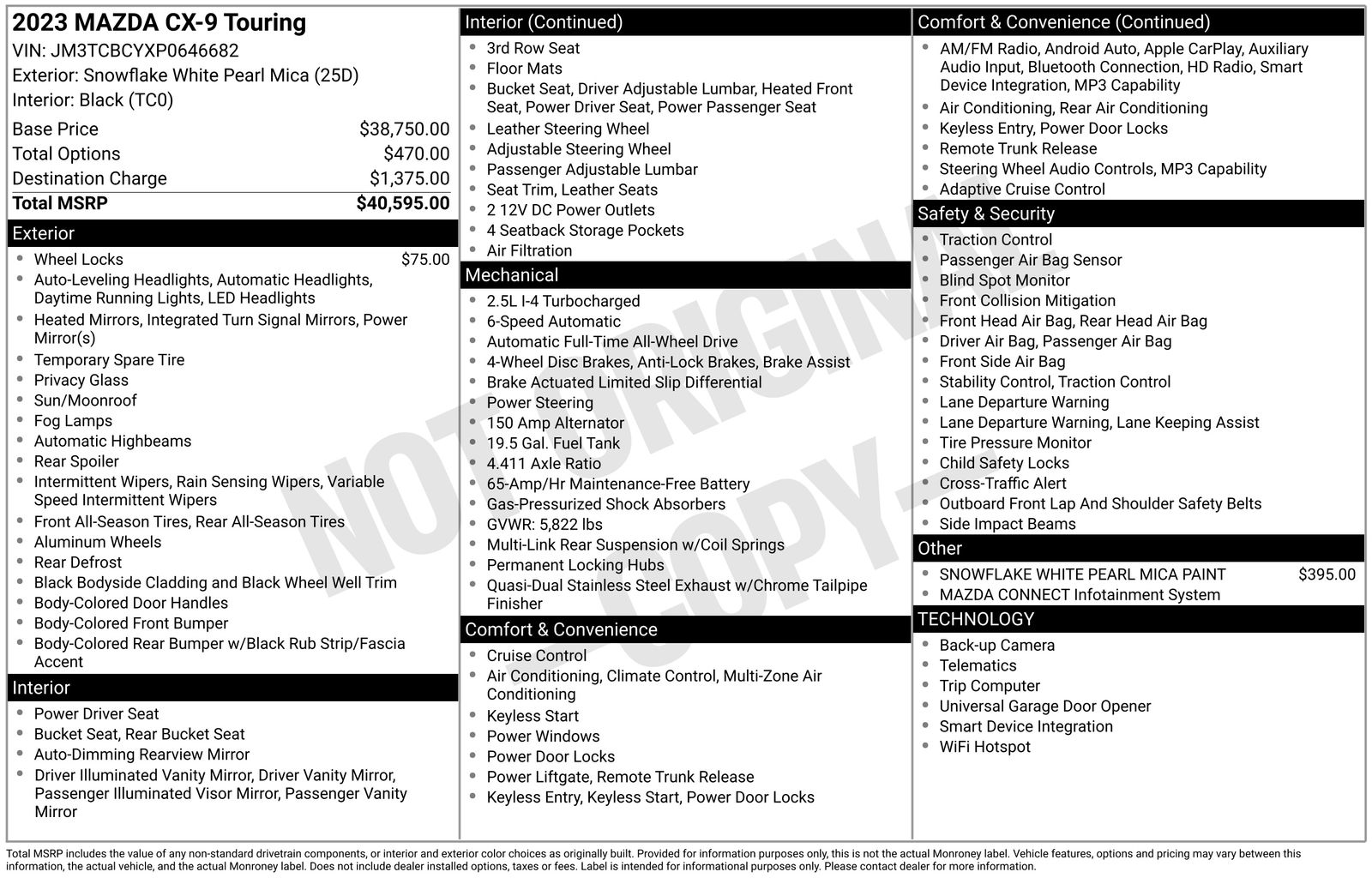 Used Car 2023 Mazda Cx-9  Touring For Sale Under $30,000 In Austin, Texas