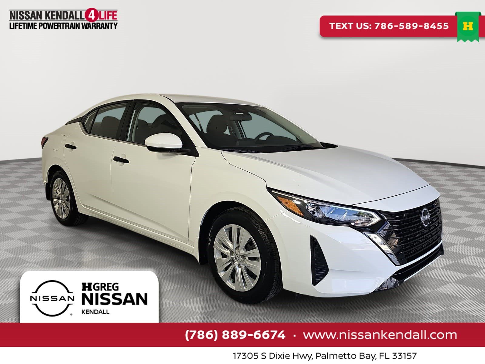 White (Fresh Powder) 2025 Nissan Sentra Sedan Front-Wheel Drive Continuously Variable Transmission