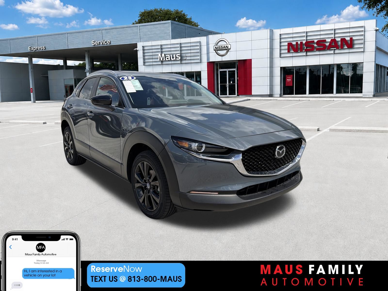 Polymetal Gray Metallic 2023 Mazda CX-30 2.5 S Carbon Edition AWD SUV / Crossover All-Wheel Drive 6-Speed Automatic