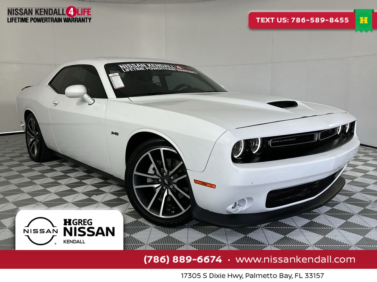 White Knuckle Clearcoat 2023 Dodge Challenger Coupe Rear-Wheel Drive 8-Speed Automatic