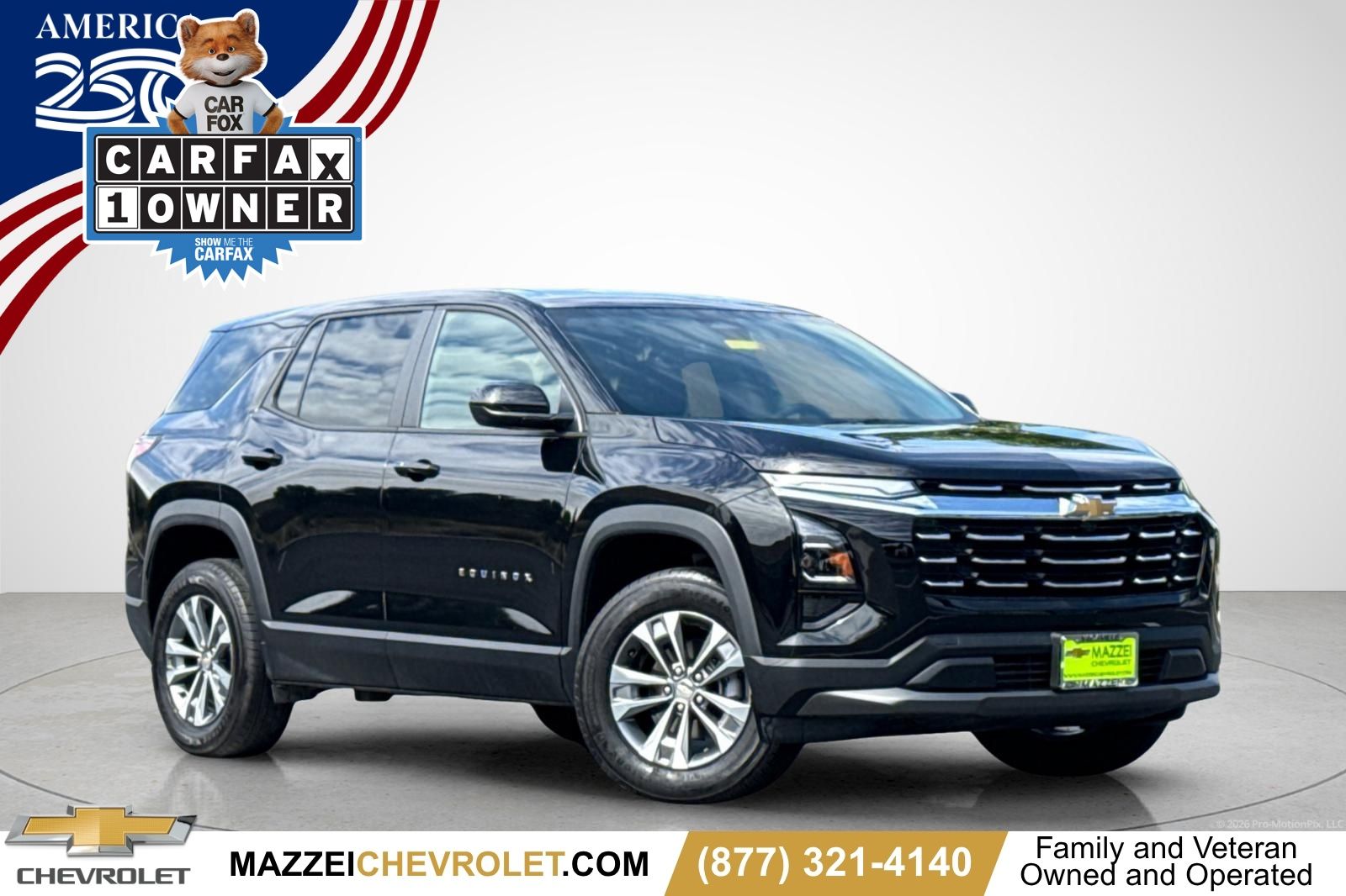 Mosaic Black Metallic 2026 Chevrolet Equinox SUV / Crossover Front-Wheel Drive Continuously Variable Transmission