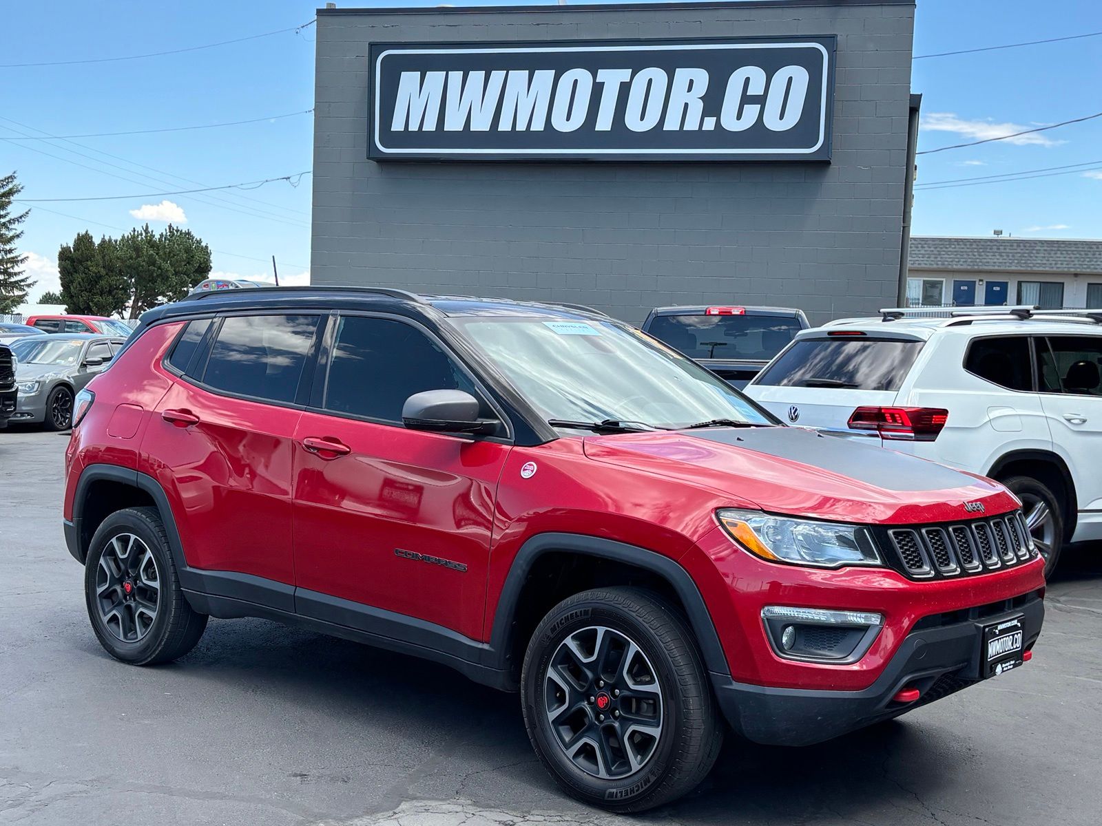 Redline Pearlcoat 2019 Jeep Compass SUV / Crossover Four-Wheel Drive 9-Speed Automatic