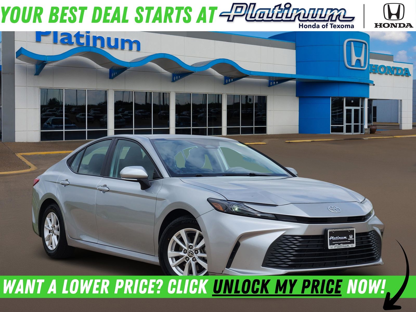 Celestial Silver Metallic 2025 Toyota Camry LE FWD Sedan Front-Wheel Drive Continuously Variable Transmission