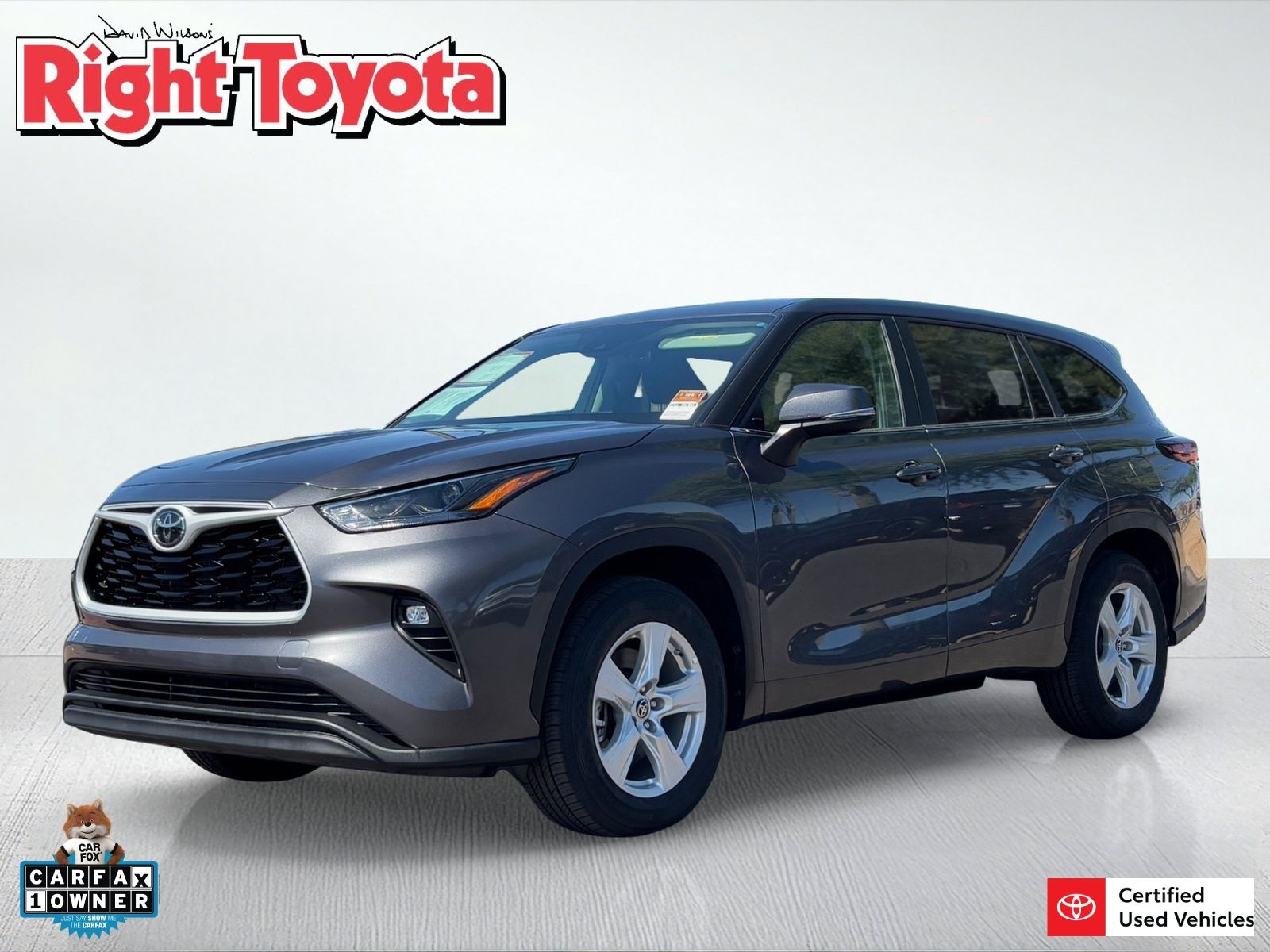 Magnetic Gray Metallic 2025 Toyota Highlander LE FWD SUV / Crossover Front-Wheel Drive 8-Speed Automatic