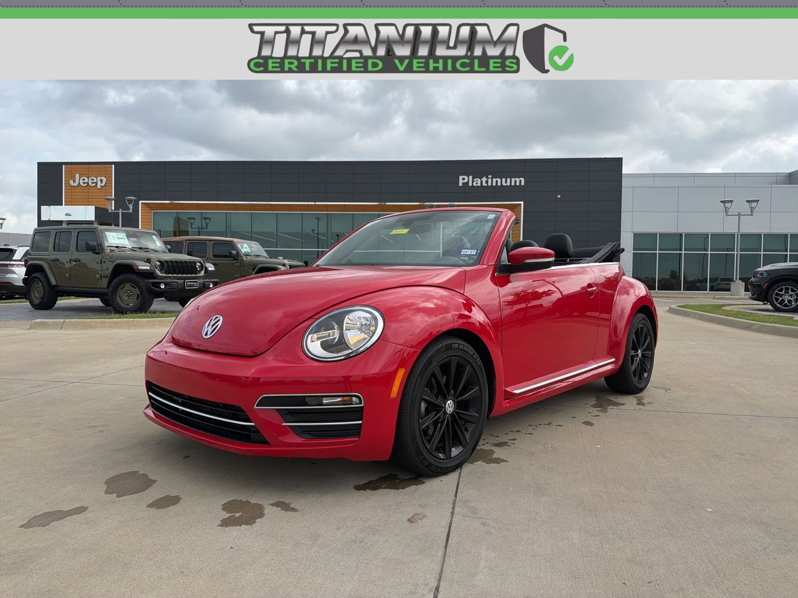Tornado Red 2019 Volkswagen Beetle 2.0T SE Convertible FWD Convertible Front-Wheel Drive 6-Speed Automatic