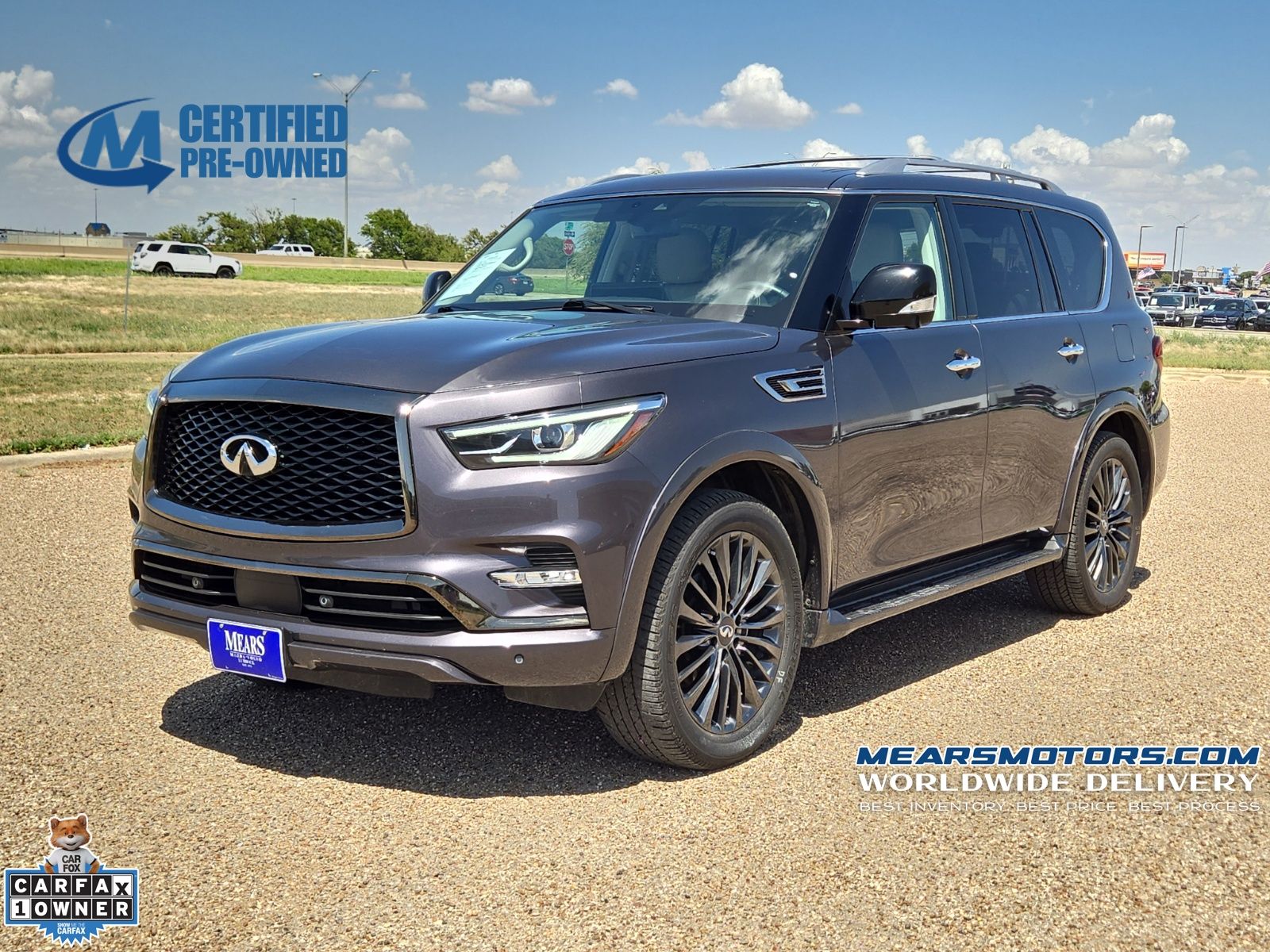 Anthracite Gray 2022 INFINITI QX80 SUV / Crossover Rear-Wheel Drive 7-Speed Automatic