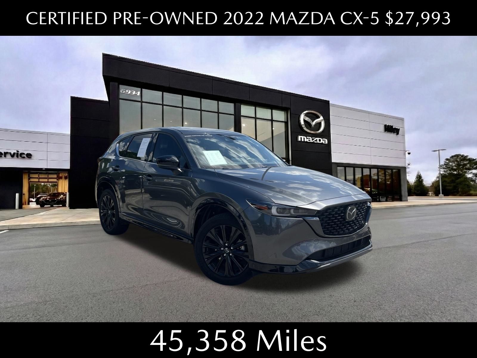Machine Gray Metallic 2022 Mazda CX-5 SUV / Crossover All-Wheel Drive 6-Speed Automatic
