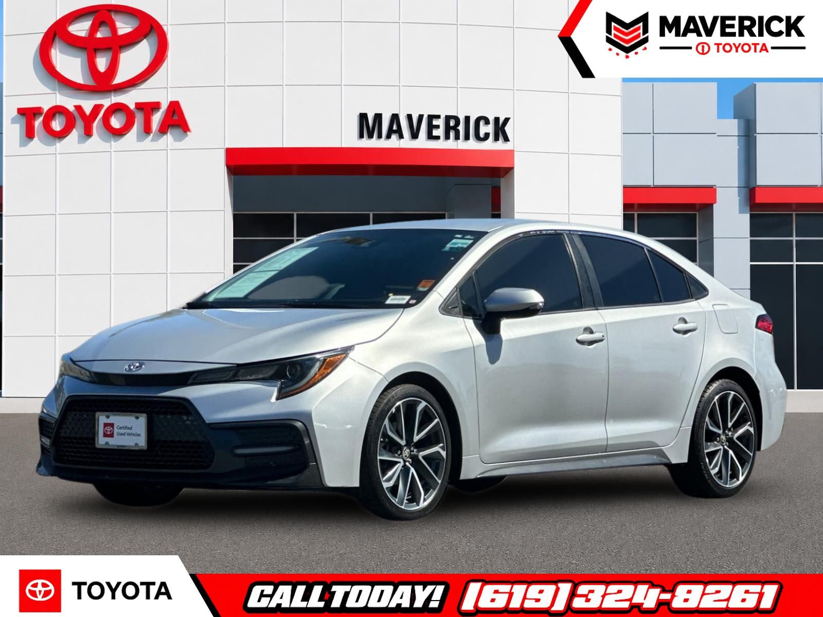 Classic Silver Metallic 2020 Toyota Corolla Sedan Front-Wheel Drive Continuously Variable Transmission