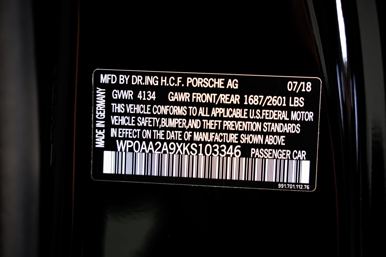 2019 Porsche 911 Carrera T — photo 42