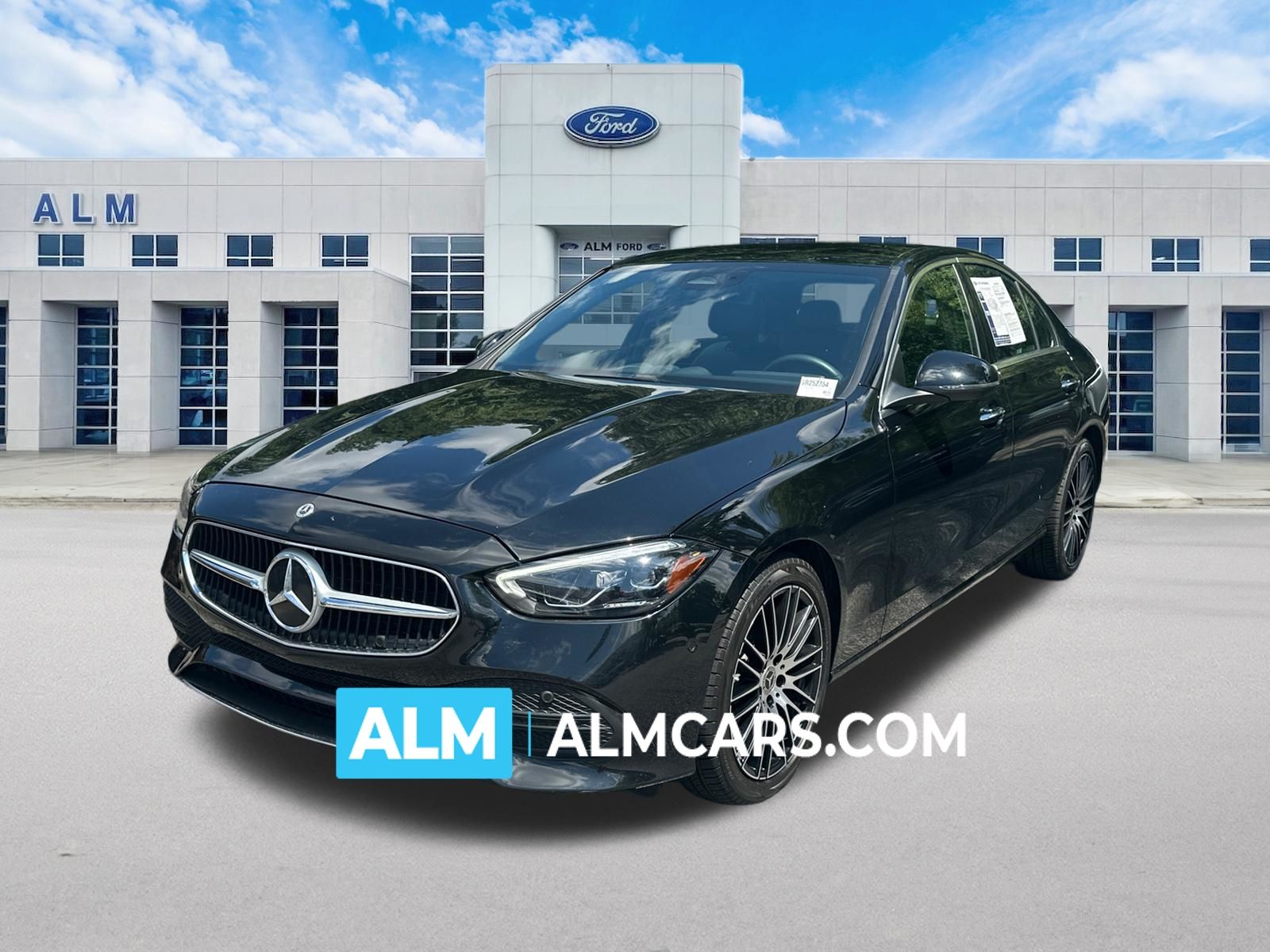 Black 2025 Mercedes-Benz C-Class Sedan Rear-Wheel Drive 9-Speed Automatic