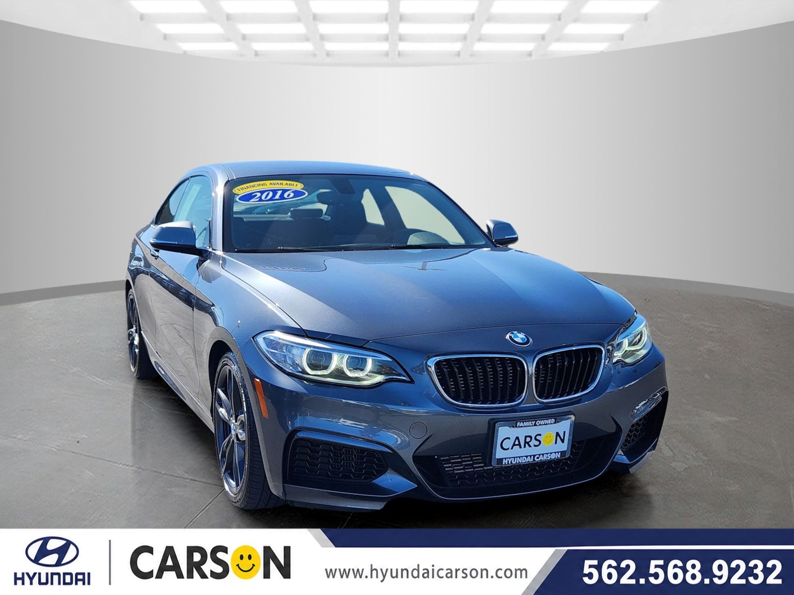 Mineral Gray Metallic 2016 BMW 2 Series Coupe Rear-Wheel Drive 8-Speed Automatic