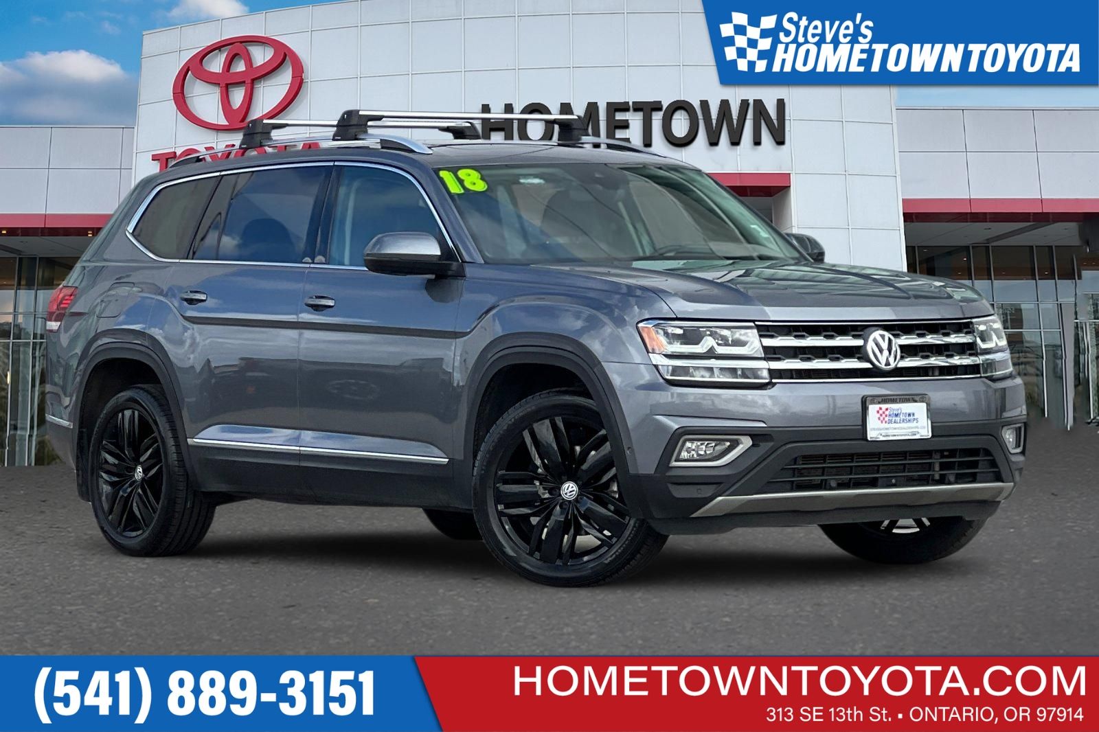 Gray 2018 Volkswagen Atlas SEL Premium 4Motion SUV / Crossover All-Wheel Drive 8-Speed Automatic