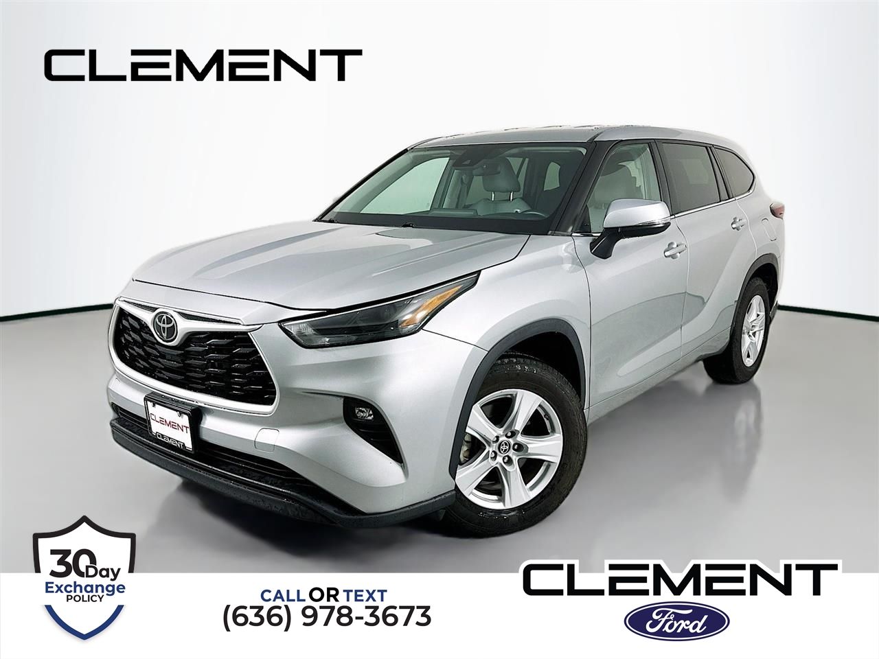 Celestial Silver Metallic 2024 Toyota Highlander LE FWD SUV / Crossover Front-Wheel Drive 8-Speed Automatic
